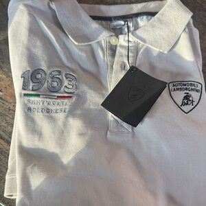 Lamborghini Gray Polo Shirt for Men